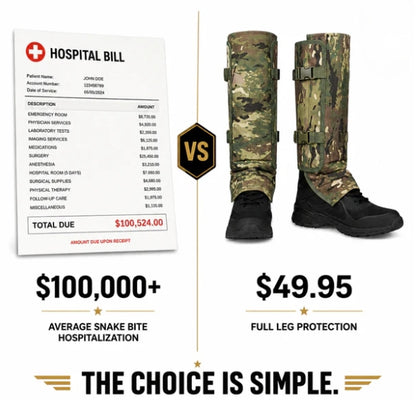 StrikeShield™️ Snake Gaiters – Tactical Snake Bite Protection for Hunting & Outdoor